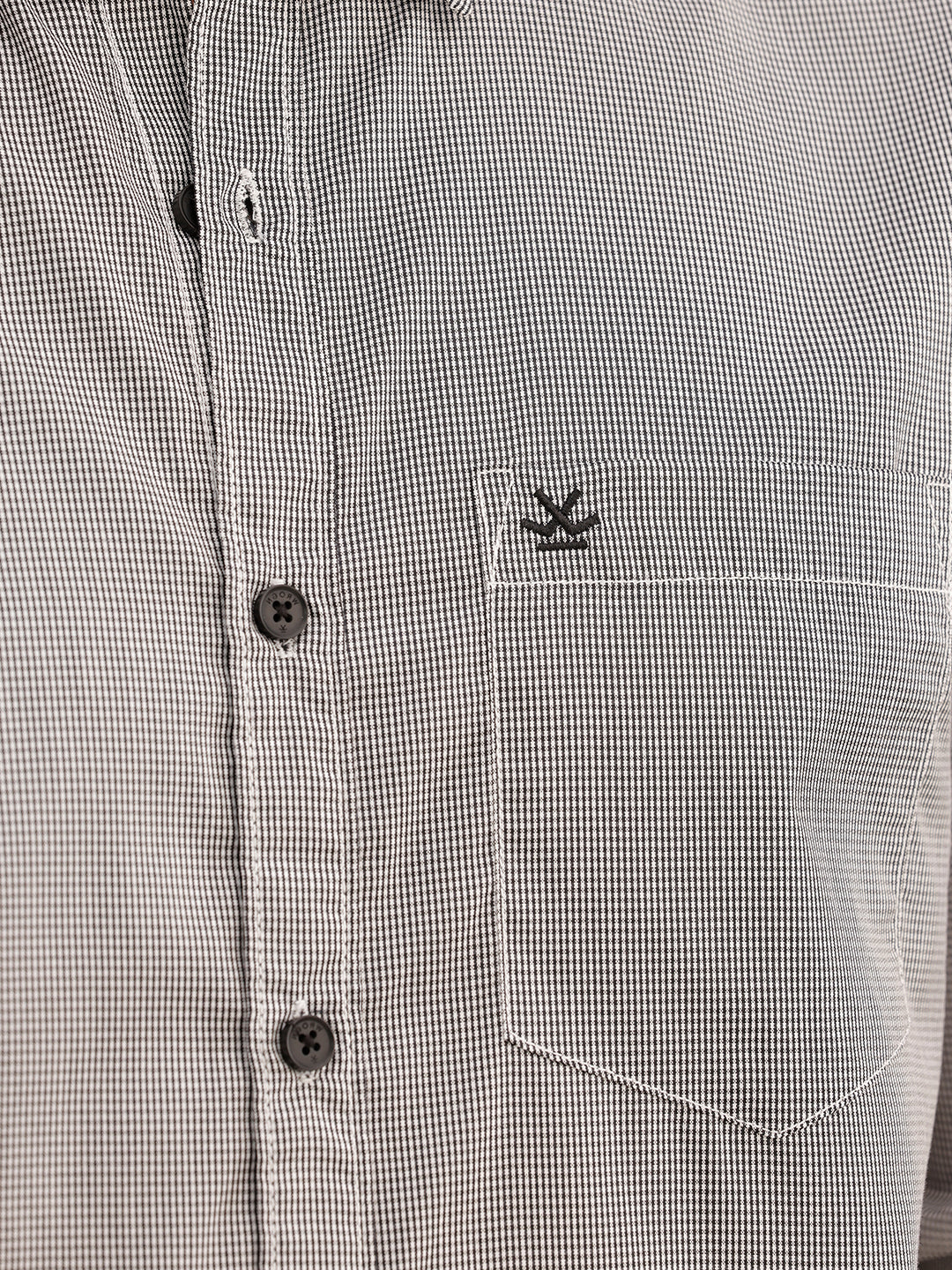 Regular Fit Checkered Full Sleeve Shirt | Grey | WWSH9194F