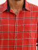 Classic Flannel Slim Fit Full Sleeve Shirt | Red