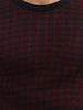 Regular Fit Jacquard Sweater | Maroon