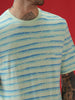 Casual Strings Striped Mint T-Shirt