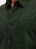 Solid Slim Fit Full Sleeve Shirt | Green