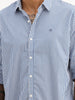 Classic Striped Full Sleeve Shirt | Blue