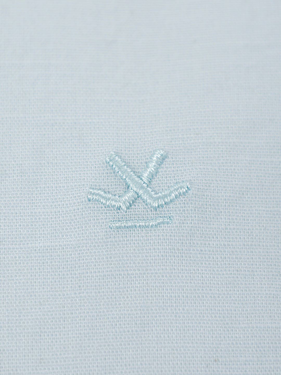 Slim Fit Mandrin Collar Shirt | Light Blue