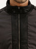 Regular Fit Pannel Puffer Jacket | Black