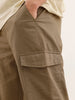 Anti Fit Solid Cargo Trouser | Grey