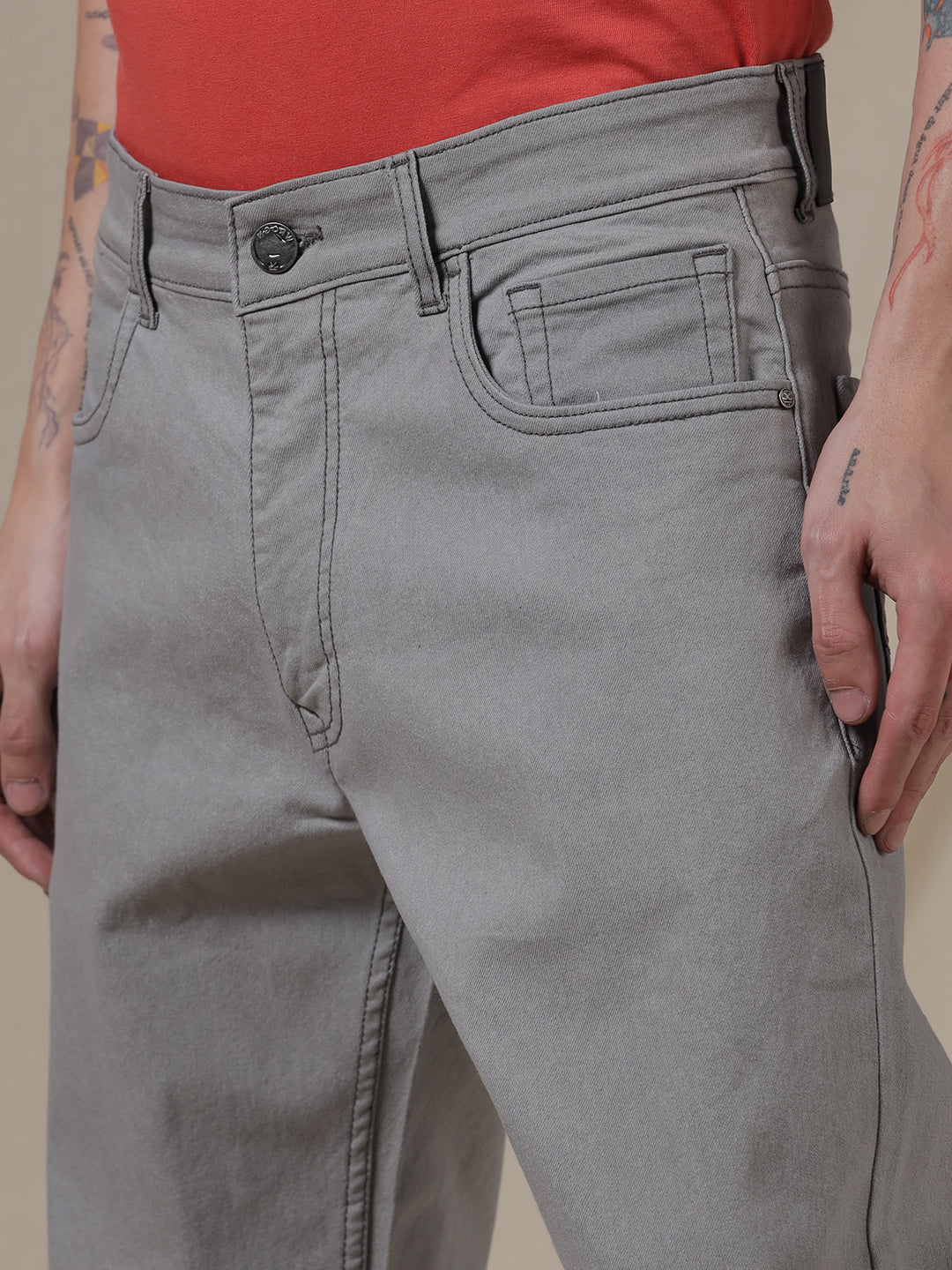 Clean Lines Grey Anti Fit Jeans