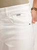 Solid Slim Fit Denim Jeans | White
