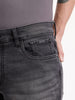 Slim Fit Washed Denim Jeans | Black