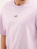Oversized Fit Patch Detailed T-Shirt | Purple