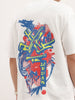 Oversized Back Printed T-Shirt | Off White