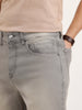 Ankle Slim Fit Denim Jeans | Grey