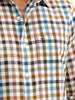 Regular Fit Full Sleeve Checkered Shirt | White
