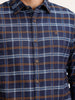 Slim Fit Checkered Shirt | Blue
