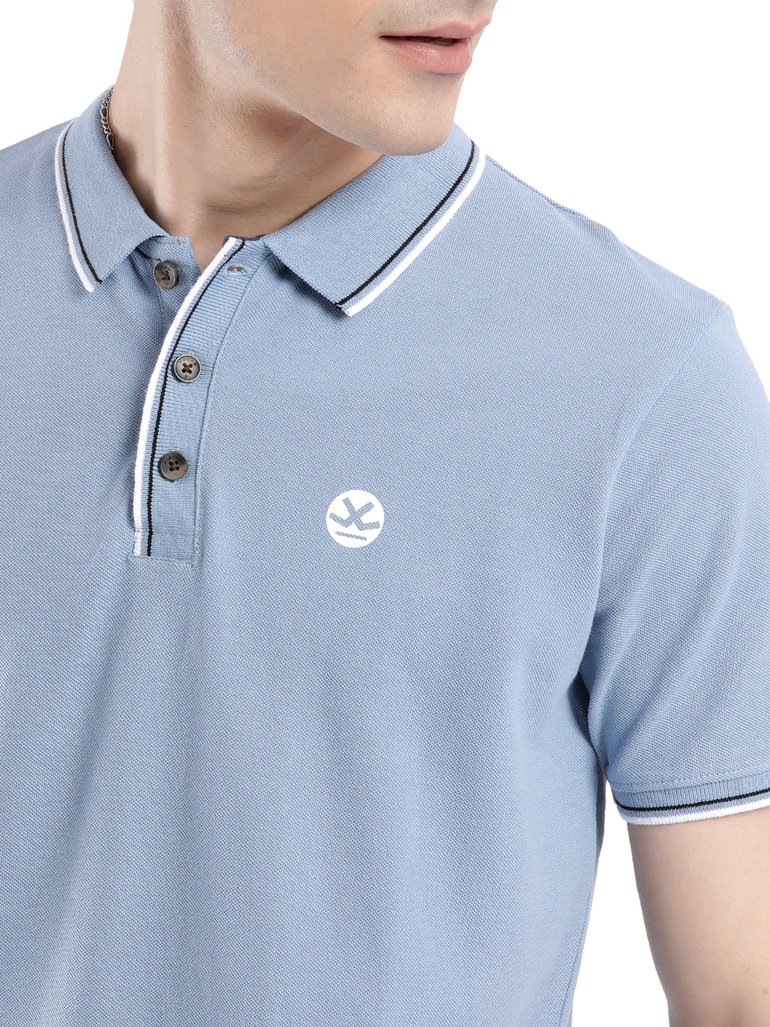 Blue Tipping Polo T-Shirt