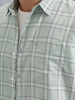 Men’s Regular Fit Checkered Pattern Shirt | Green