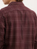 Slim Fit Checkered Shirt  | Brown