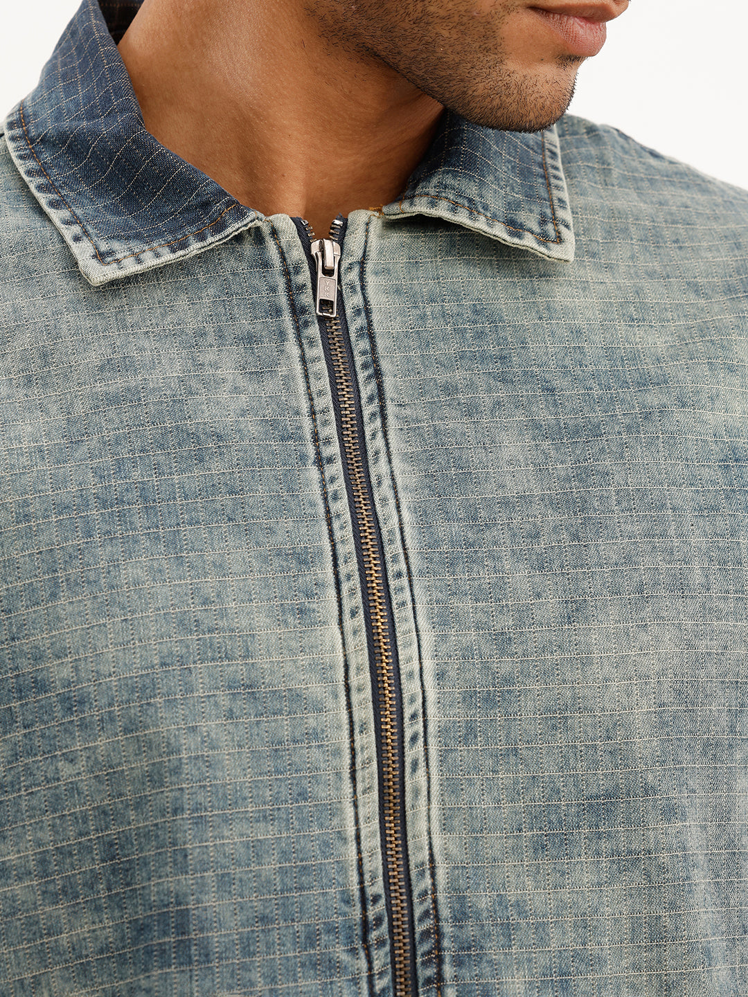 Regular Fit Tinted Overshirt | Light Blue | WSH01LSRE0373S