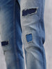 Men Casual Skinny Crop Jeans | Med Stone