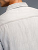 Men's Casual Washed Comfort Fit Denim Shirt | Grey