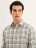 Regular Fit Checkered Shirt | Green
