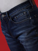 Darkstone Blue Stretch Tapered Jeans