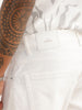 Solid Straight Fit Denim Jeans | White