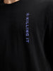 Men's Oversized Graphic Print T-shirt | Black