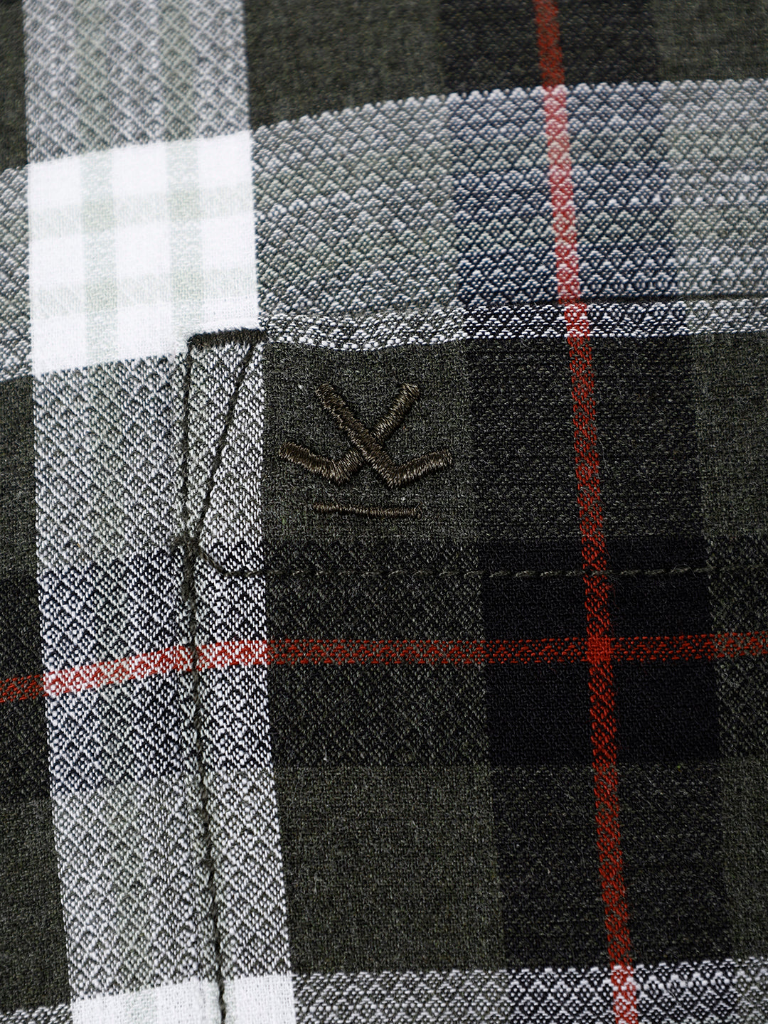 Regular Fit Checkered Shirt | Black