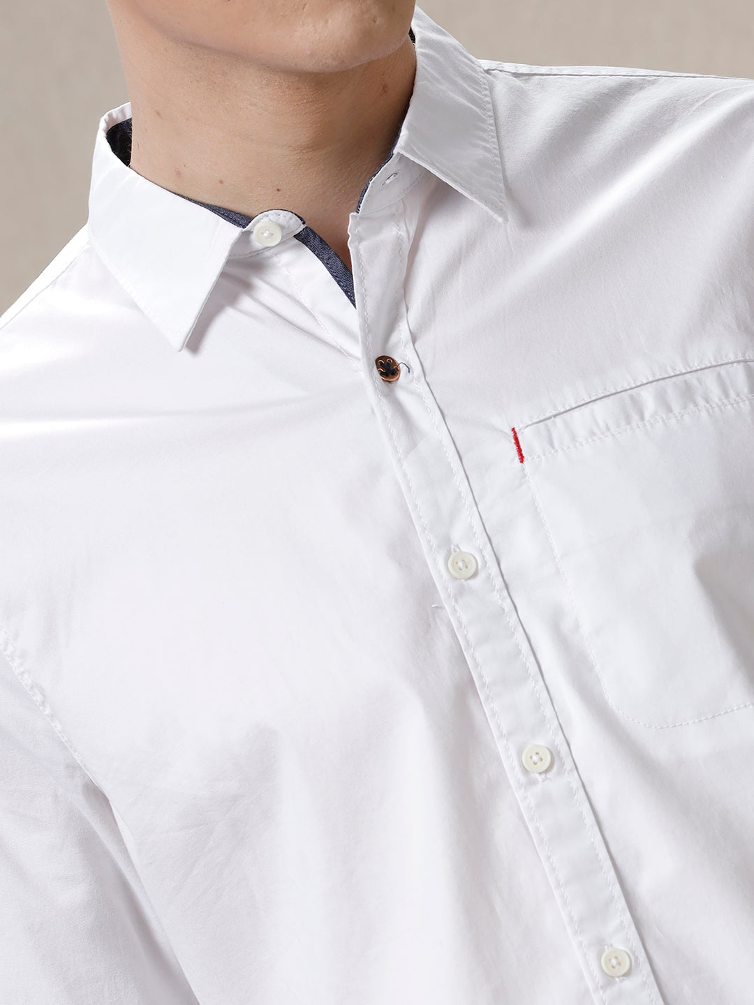 Classic Solid White Shirt