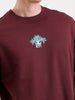 Classic Printed Patch T-Shirt   |  Maroon