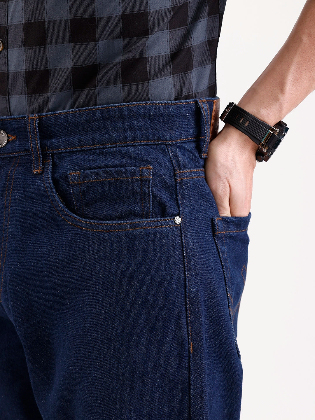 Classic Anti Fit Denim Jeans   |  Blue