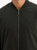 Solid Regular Fit Zipper Jacket | Olive