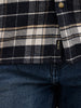 Slim Fit Full Sleeve Checkered Shirt | Navy Blue | WSH02FSSL0331S