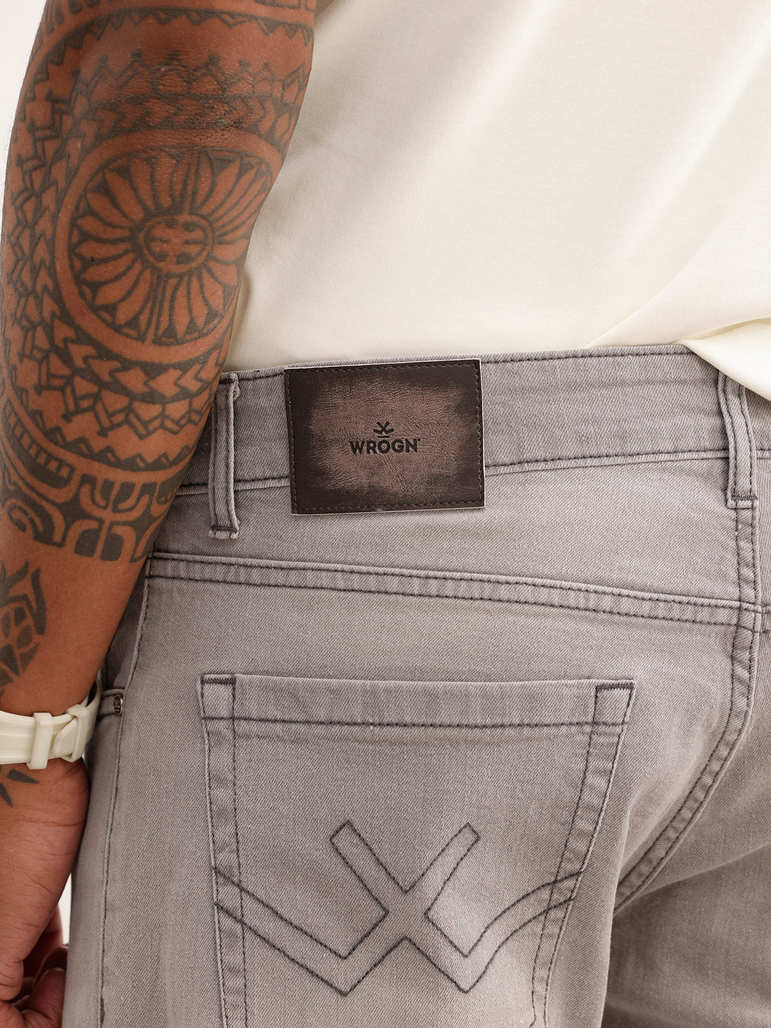 Faded Skinny Crop Denim Jeans | Grey | WJN0200SC2096S
