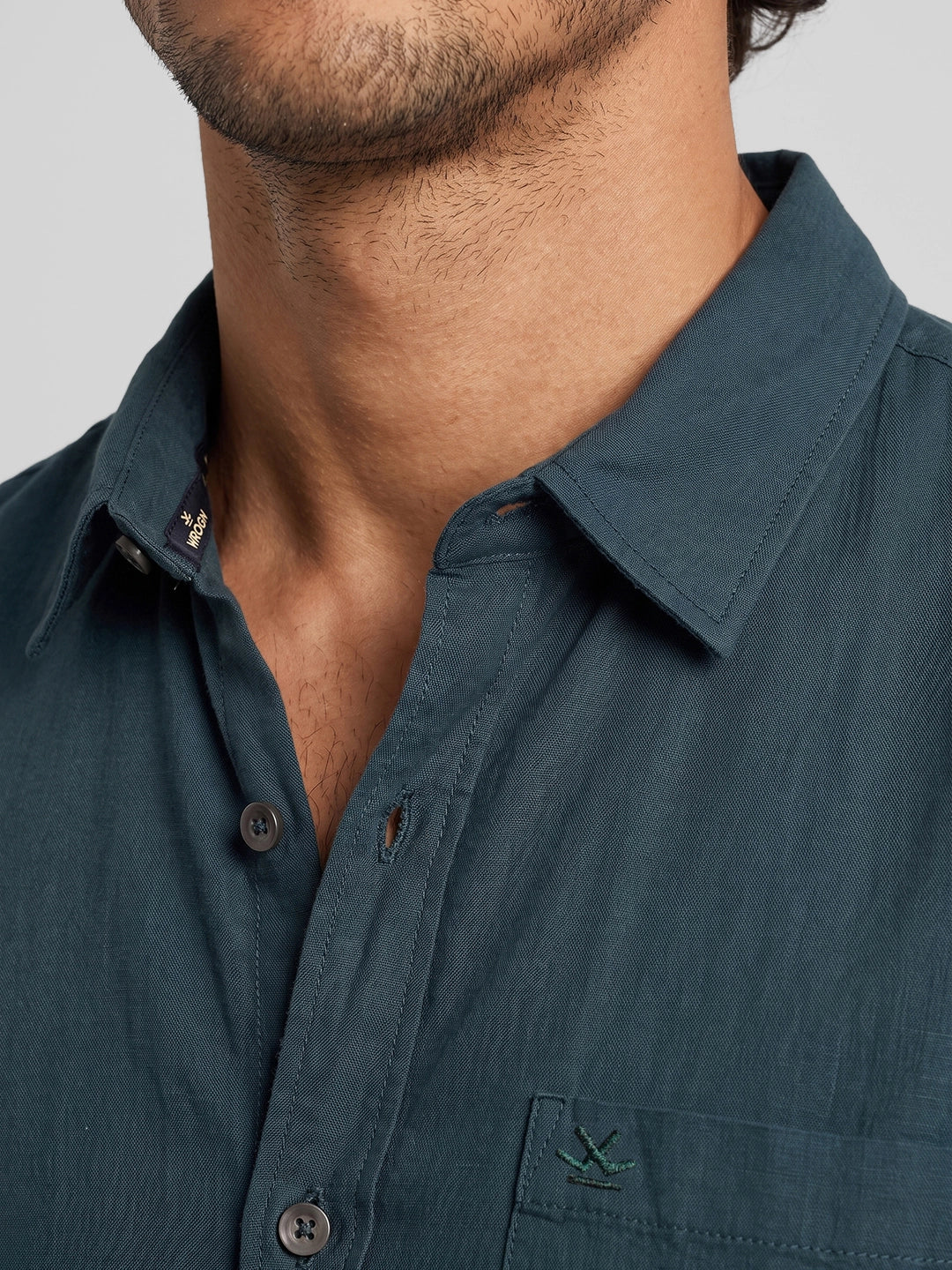 Solid Full Sleeve Shirt | Green
