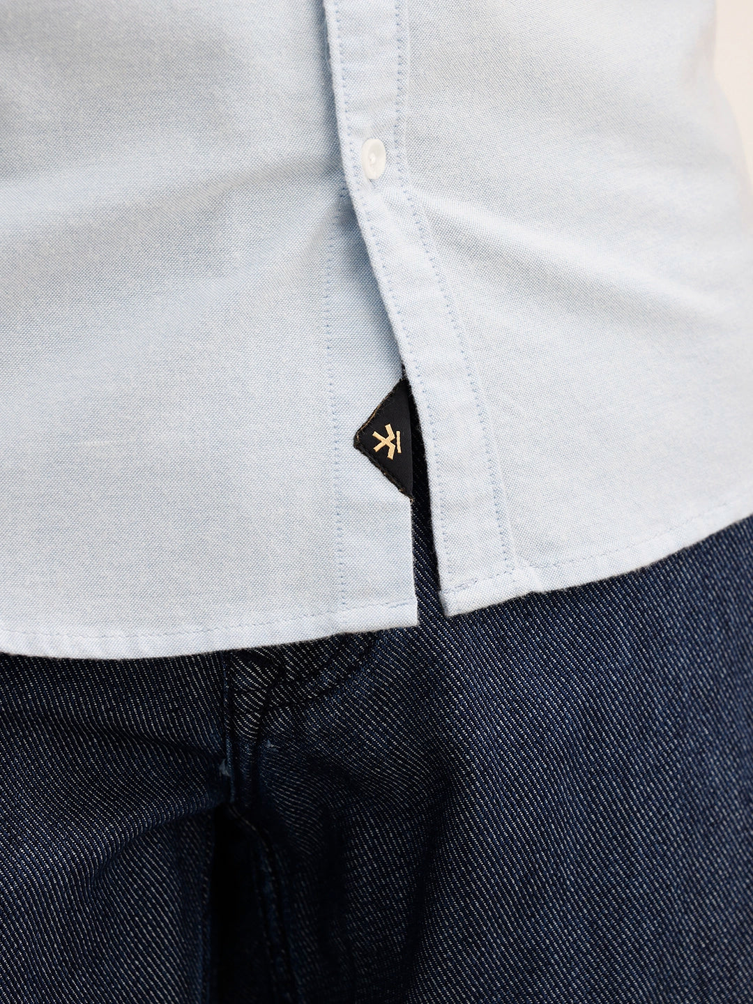 Claasic Regular Fit Solid Shirt | Light Blue