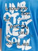Oversized Back Printed T-shirt | Blue