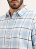 Textured Regular Fit Shirt | Light Blue