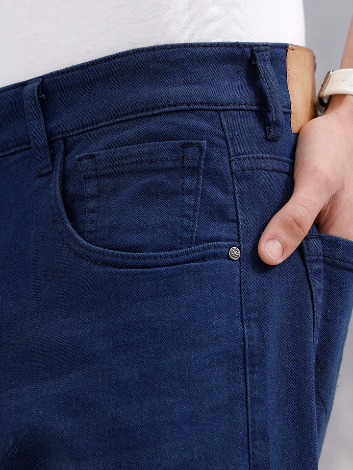 Men's Casual Straight Fit Jeans | Dark Stone