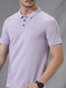 Dual Tone Lavender Polo T-Shirt