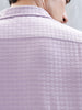 Wrogn Mens Casual Self Textured Oversized Shirt | Purple