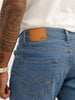 Faded Slim Fit Denim Jeans | Blue