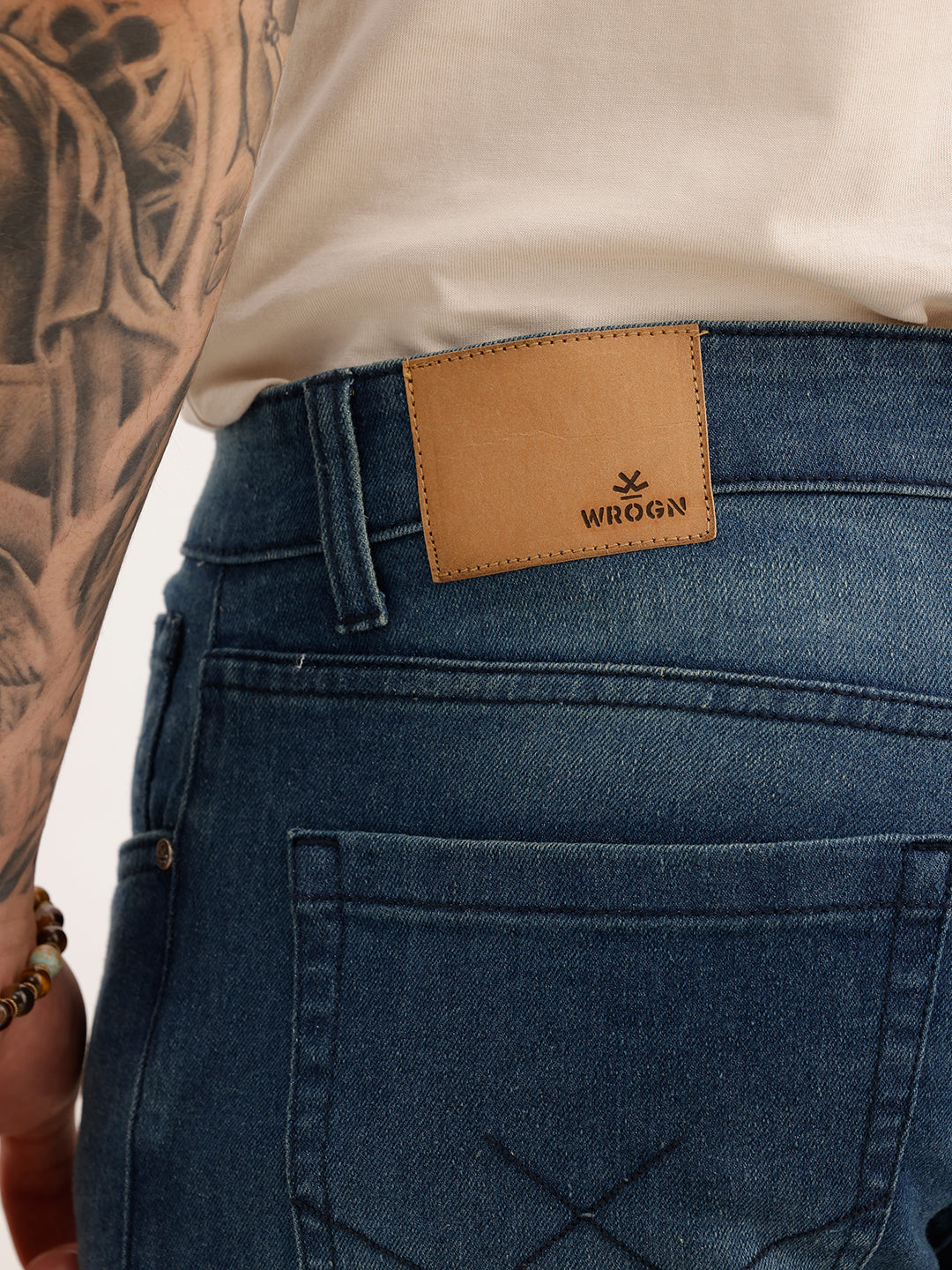 Faded Slim Fit Denim Jeans | Dark Blue | WVJN2743F