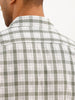 Slim Fit Textured Checked Shirt | Green
