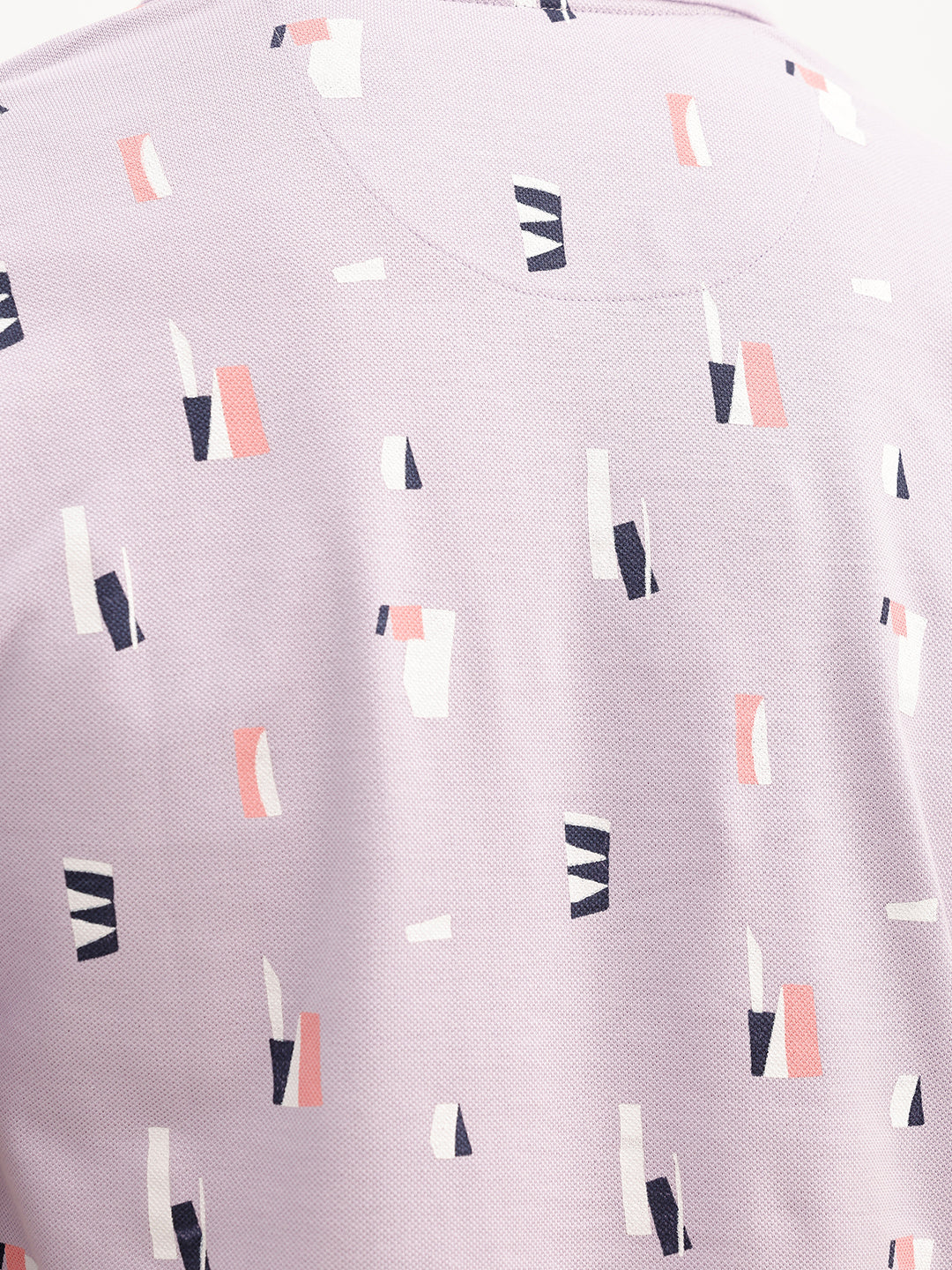 Slim Fit AOP Polo T-Shirt | Lavender