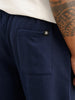 Regular Fit Placement Printed Jogger | Navy Blue