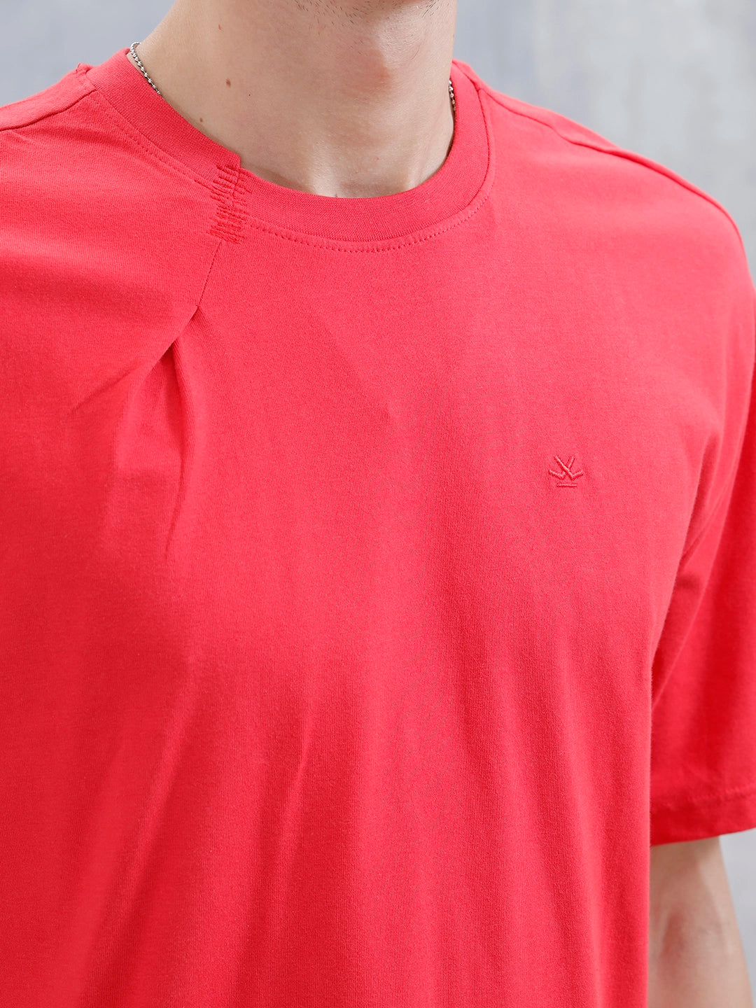 Men's Casual Oversized T-Shirt | Red