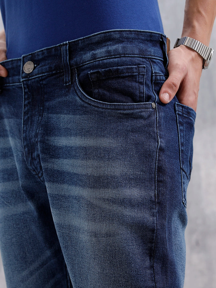 Men's Skinny Fit Casual Jeans | Dark Stone