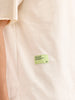 Oversized Raw Edge T-Shirt | Beige