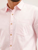 Slim Fit Solid Shirt | Pink